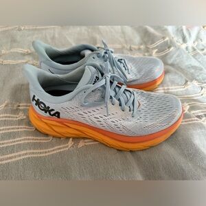 Hoka Women's Blue and Orange Running Shoes